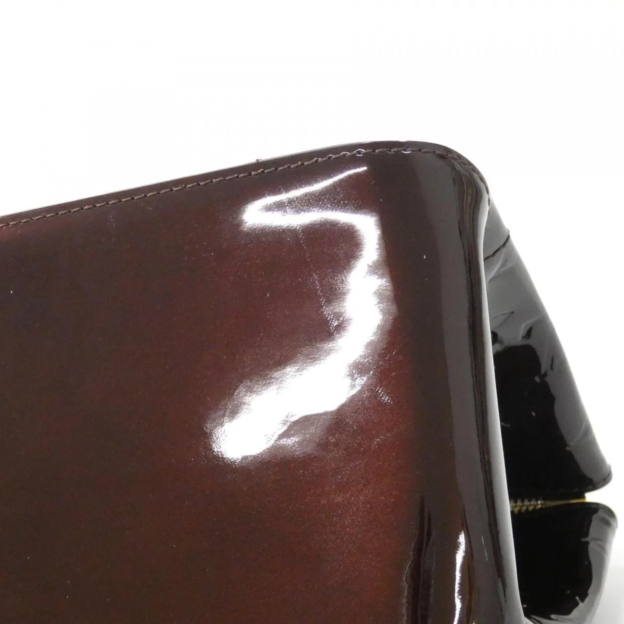 LOUIS VUITTON Avenue M93510 Handbag Vernis 黑色 Vernis 中古品A - 縮圖 4