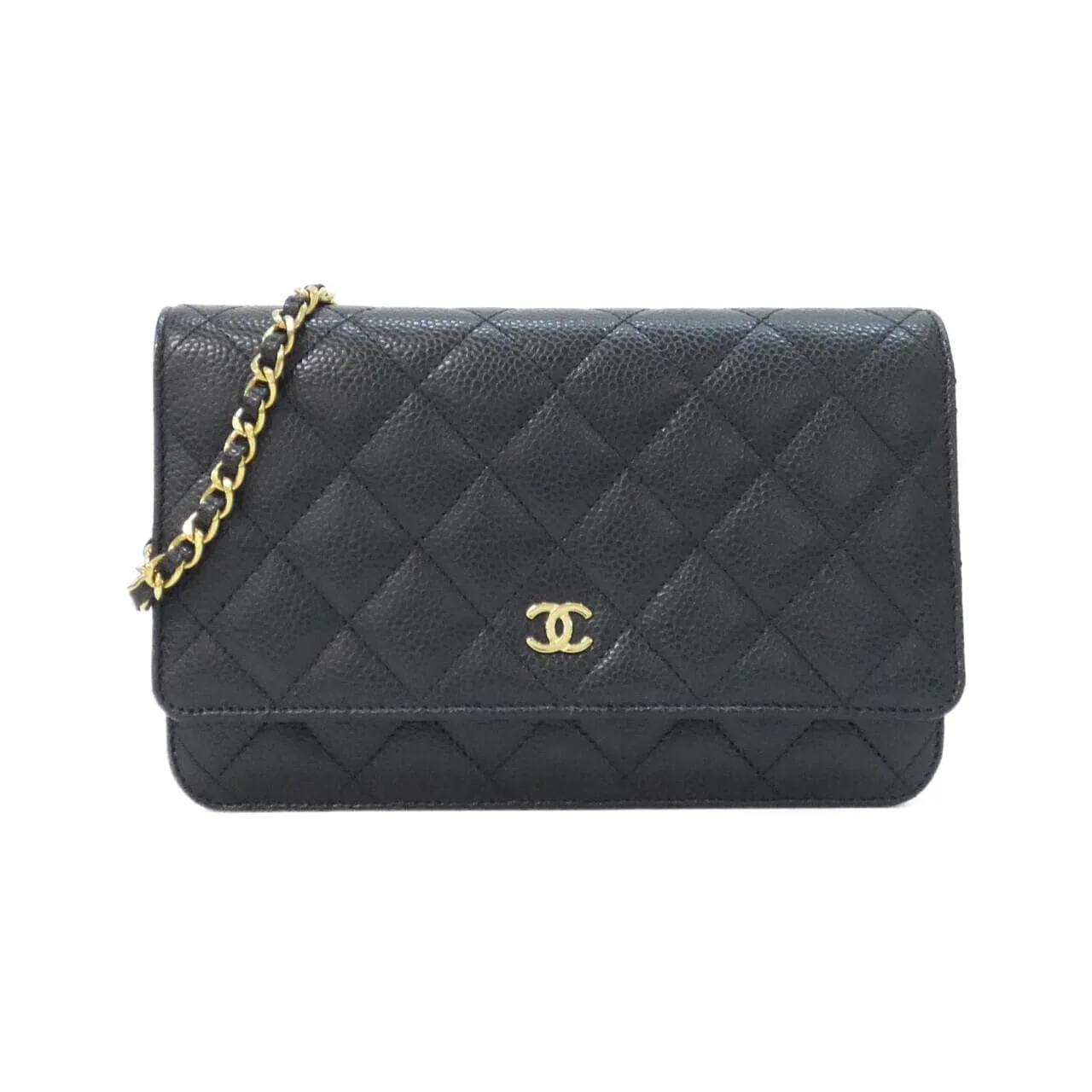 CHANEL Timeless Classic AP0250 Wallet Grained Calfskin Black