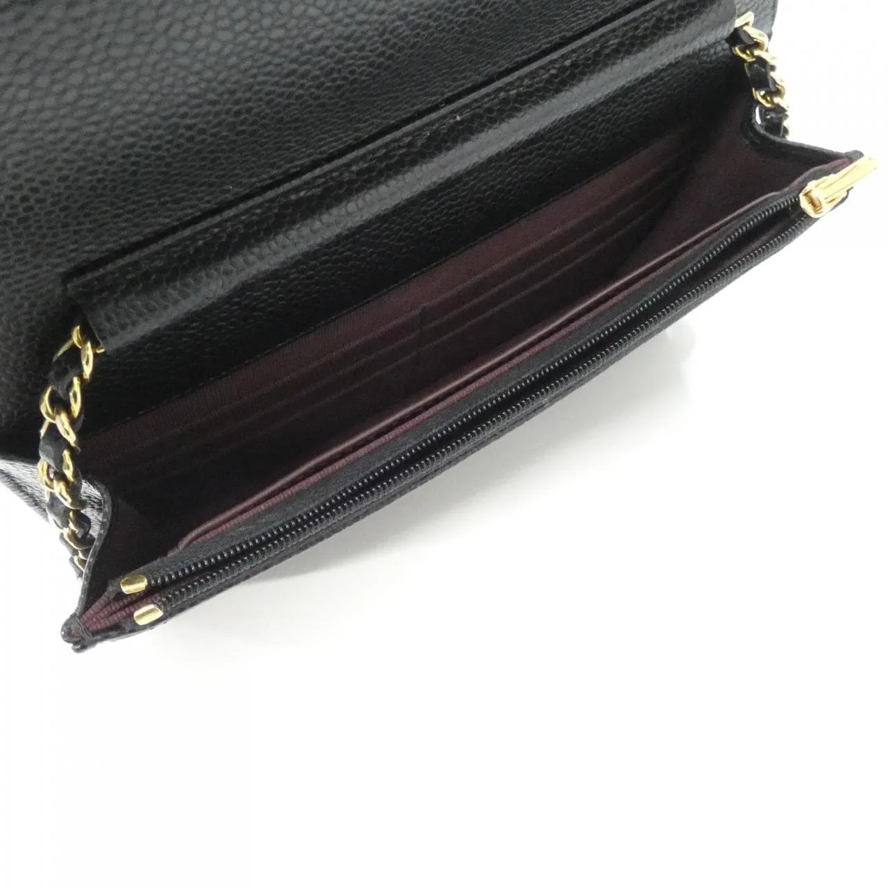 CHANEL Timeless Classic AP0250 Wallet Grained Calfskin 黑色 荔枝紋牛皮 中古品A - 縮圖 8
