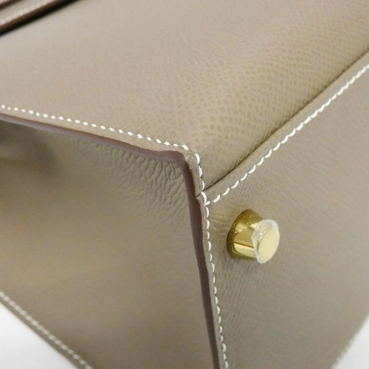 HERMES Kelly 042319CC Handbag Epsom Etoupe Epsom Leather Rank A - Thumbnail 3