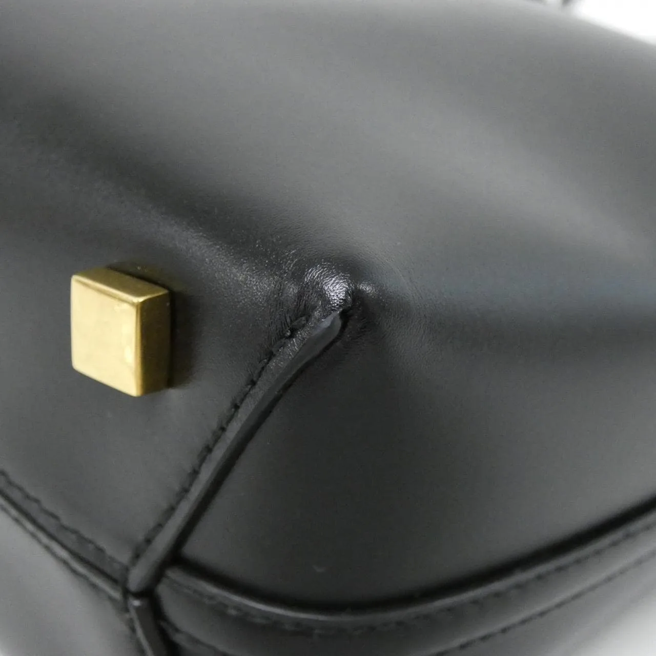 SAINT LAURENT 765870 2R20W Handbag Lambskin 黑色 羊皮 中古品A - 縮圖 3