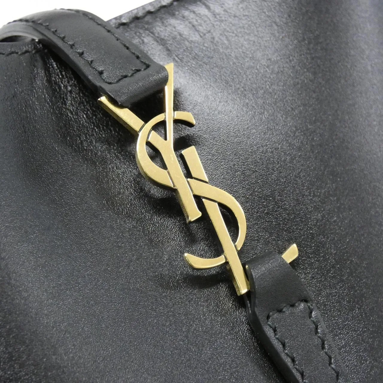 SAINT LAURENT 765870 2R20W Handbag Lambskin 黑色 羊皮 中古品A - 縮圖 4