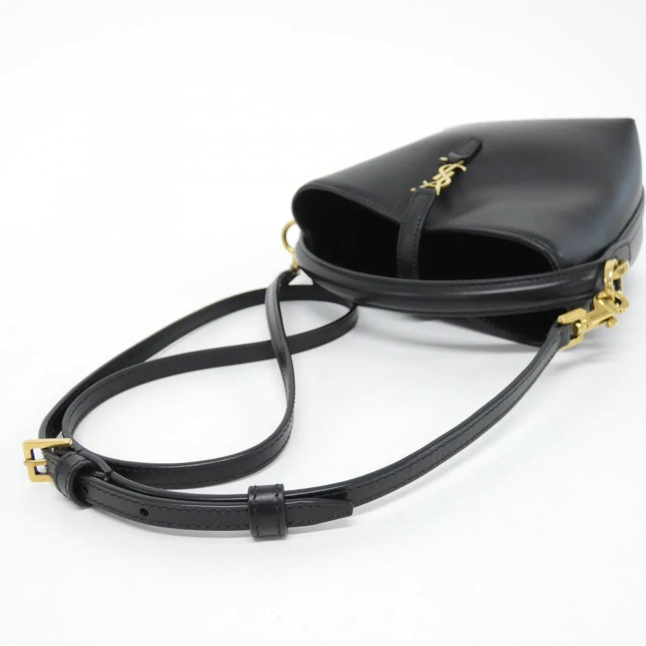 SAINT LAURENT 765870 2R20W Handbag Lambskin 黑色 羊皮 中古品A - 縮圖 6