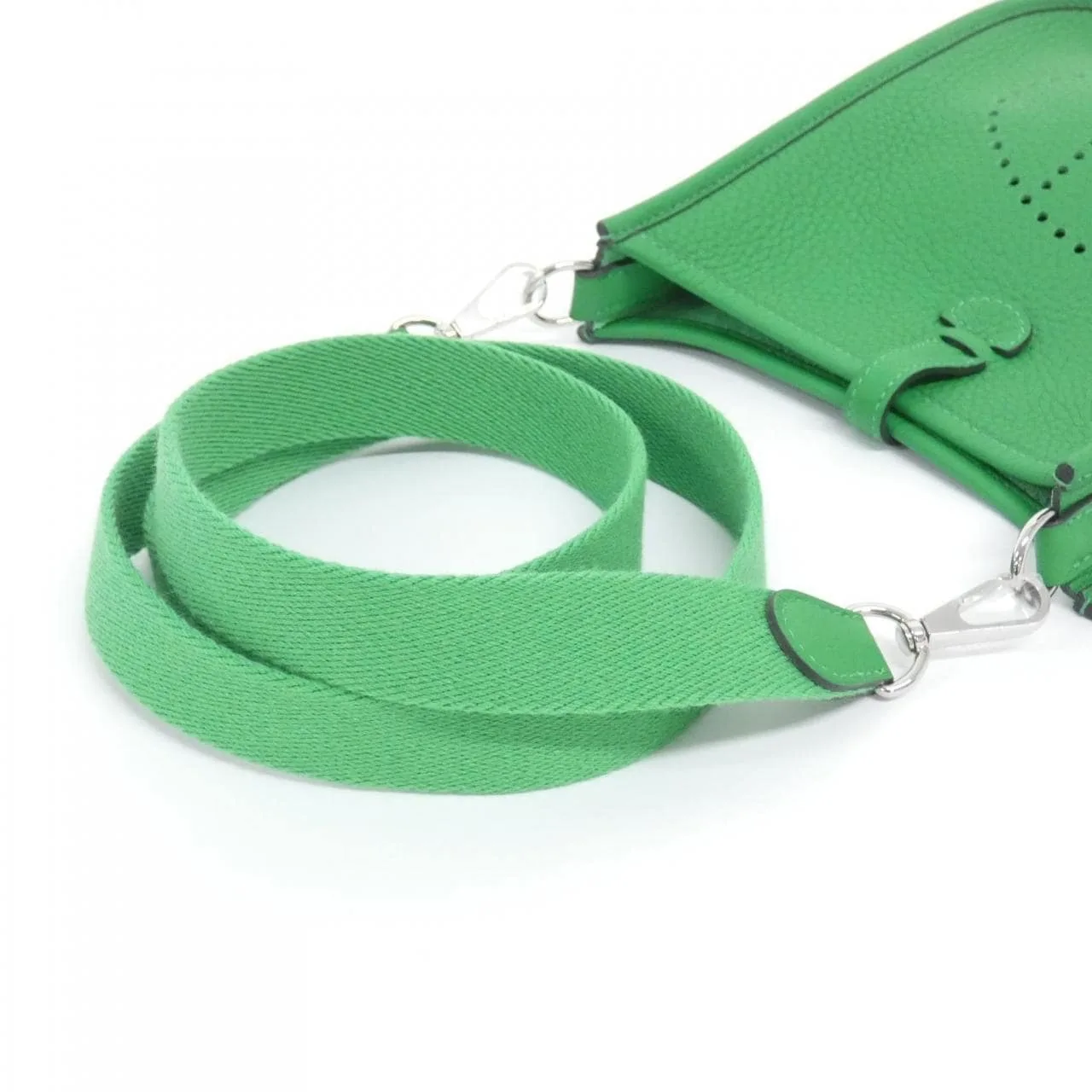 HERMES Evelyne 069426CK Shoulder Clemence Black Clemence Leather Rank A - Thumbnail 4