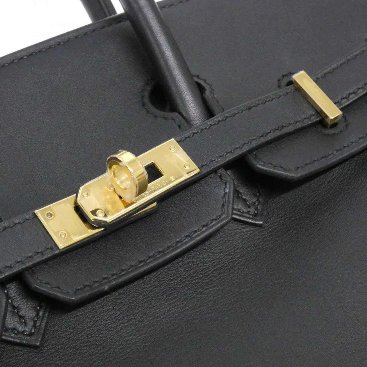 HERMES Birkin 049362CC Handbag Swift Black Swift Leather Rank A - Thumbnail 7