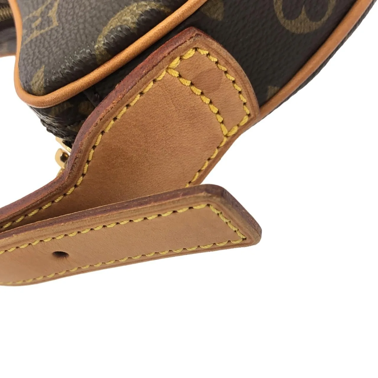 LOUIS VUITTON Pochette M51510 Shoulder Monogram 黑色 Monogram 中古品A - 縮圖 3