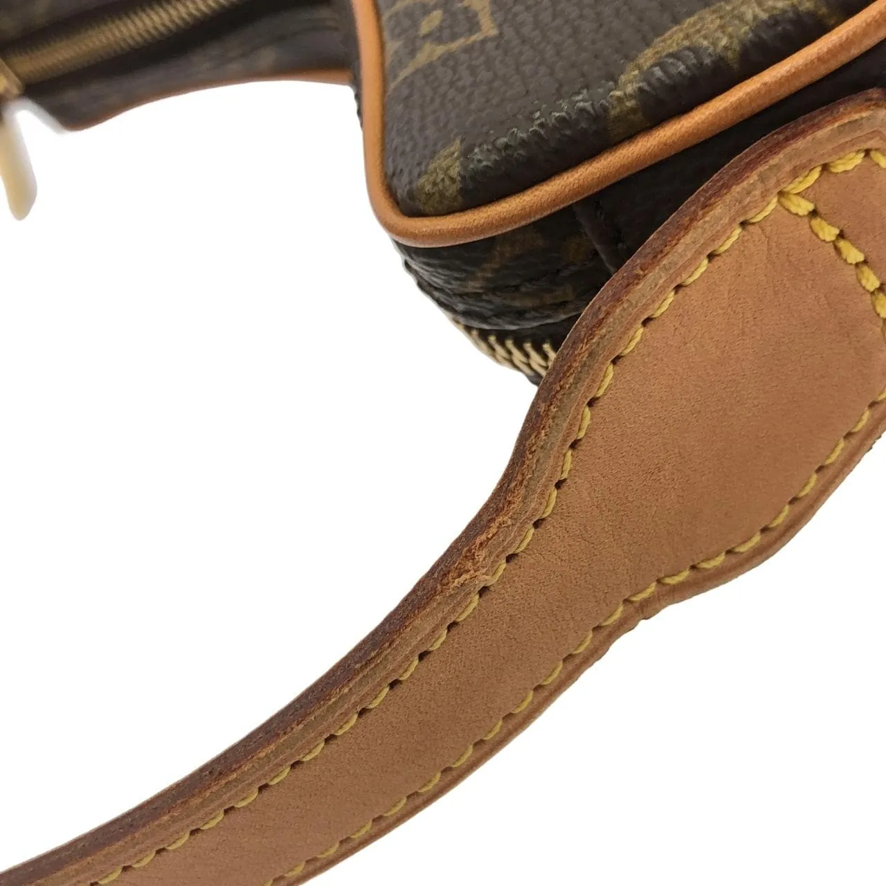 LOUIS VUITTON Pochette M51510 Shoulder Monogram 黑色 Monogram 中古品A - 縮圖 4