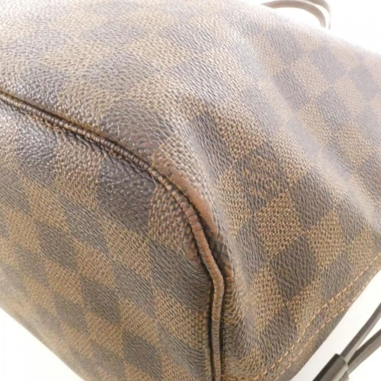 LOUIS VUITTON Neverfull N51105 Tote Damier 黑色 Damier 中古品B - 縮圖 2