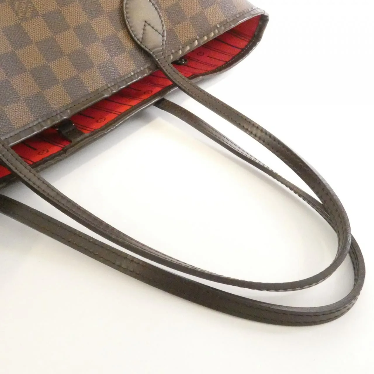LOUIS VUITTON Neverfull N51105 Tote Damier 黑色 Damier 中古品B - 縮圖 4