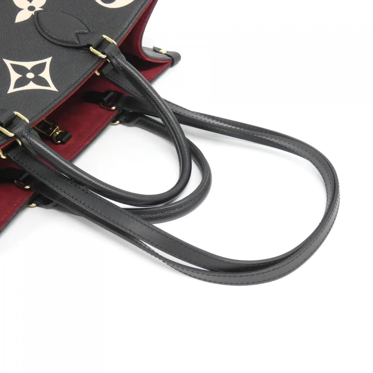 LOUIS VUITTON OnTheGo M45495 Handbag Monogram 黑色 Monogram 中古品A - 縮圖 4