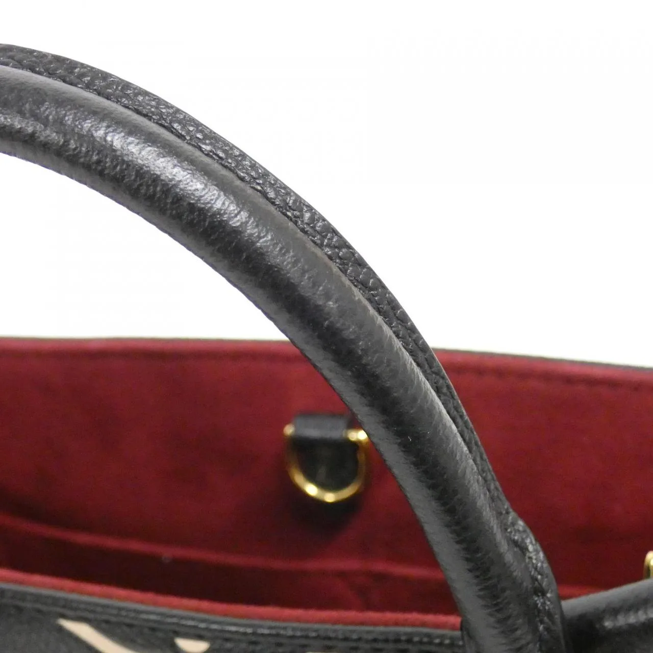 LOUIS VUITTON OnTheGo M45659 Handbag Monogram 黑色 Monogram 中古品A - 縮圖 4