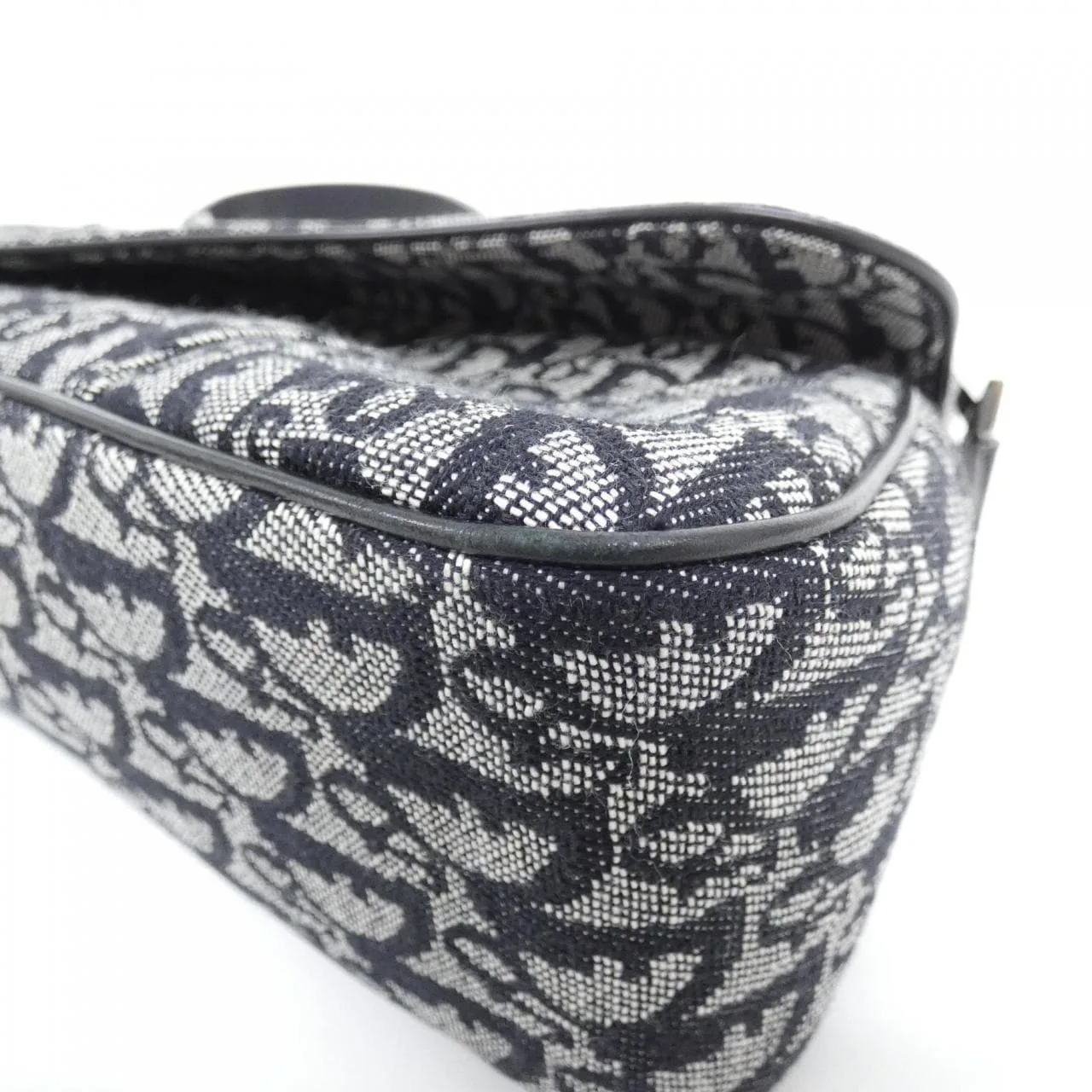 DIOR Saddle SLO44039 肩背包 帆布 黑色 帆布 中古品A - 縮圖 3