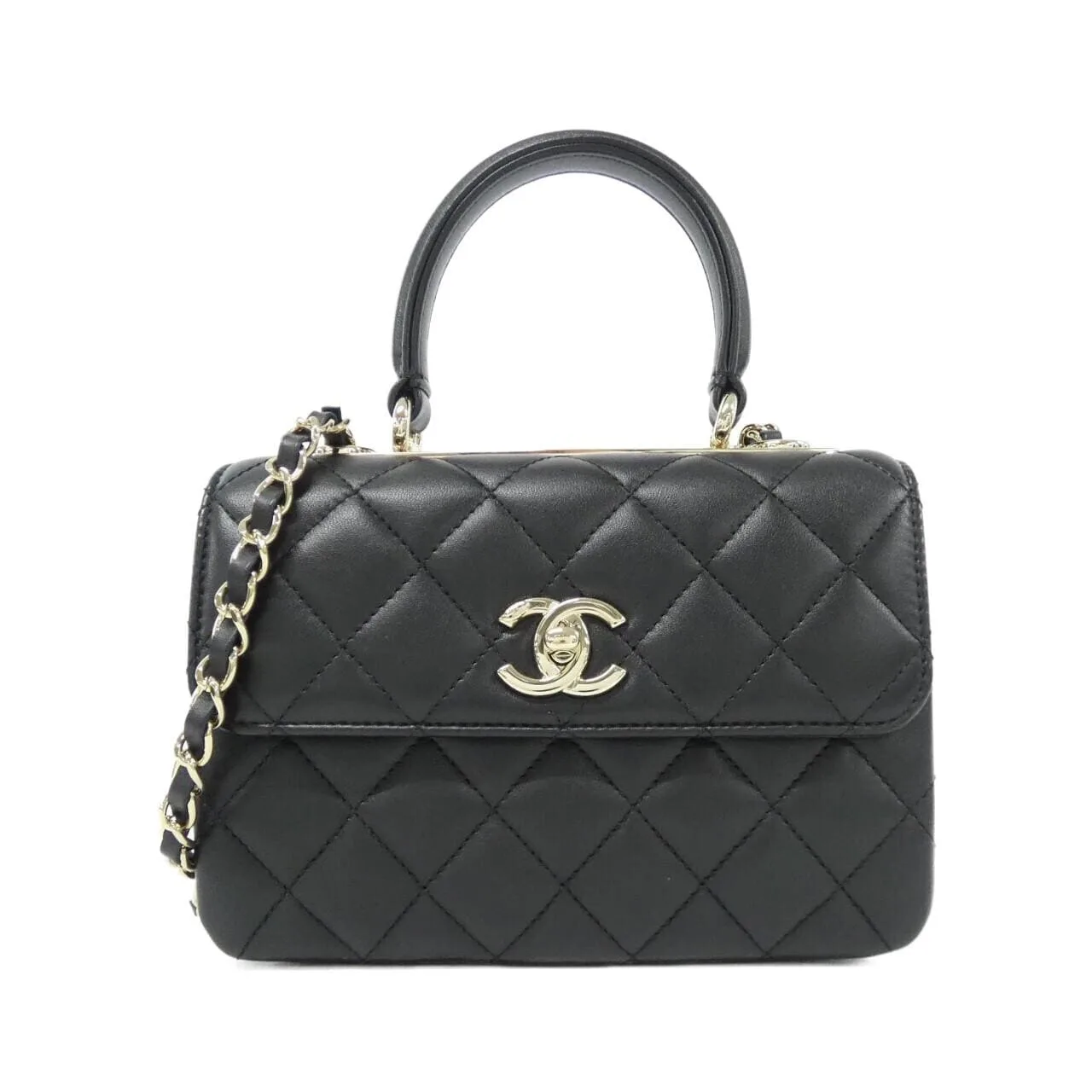 CHANEL AS4654 Handbag Lambskin Black