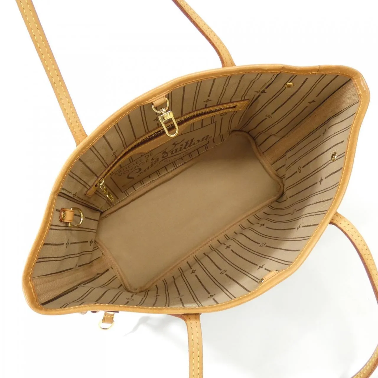 LOUIS VUITTON Neverfull M40155 Tote Monogram 黑色 Monogram 中古品A - 縮圖 7