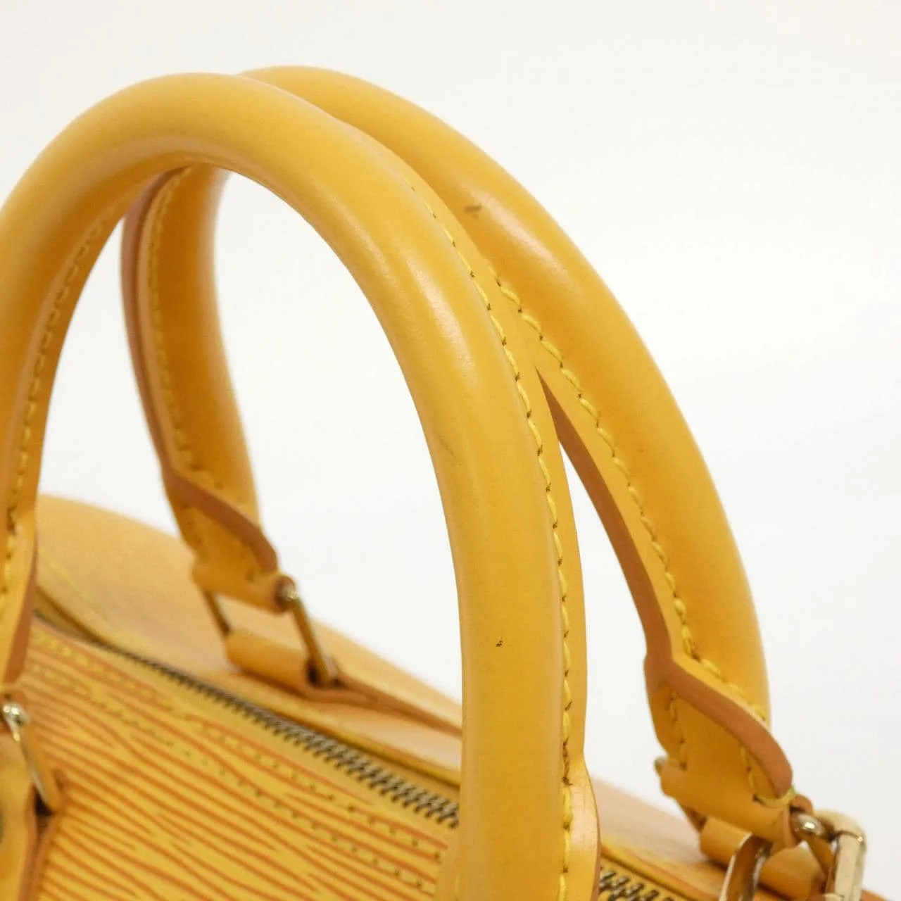 LOUIS VUITTON Speedy M43019+J00279 波士頓包 Epi 黃色 Epi 中古品A - 縮圖 8