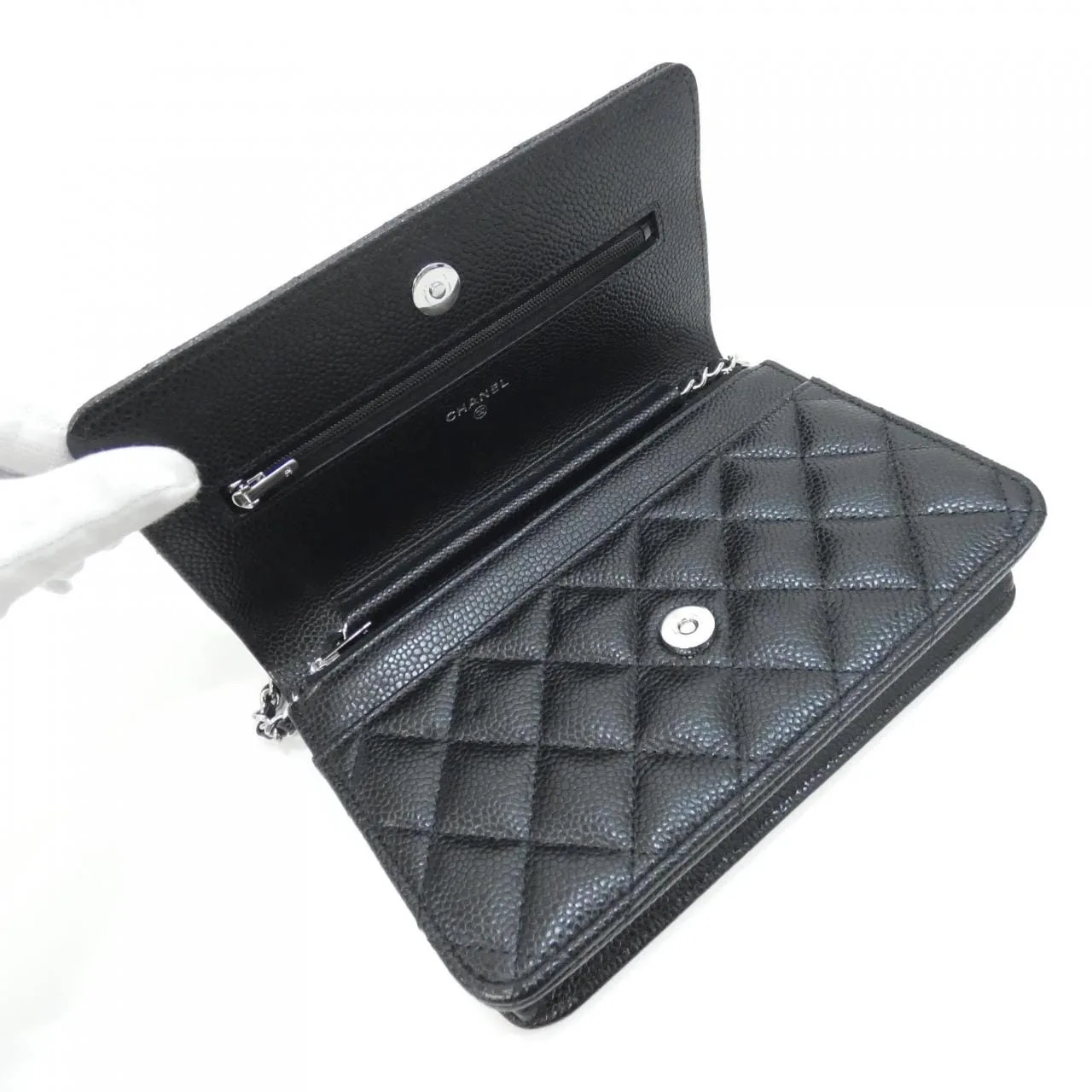 CHANEL Timeless Classic AP0250 Wallet Grained Calfskin Black Grained Calfskin Rank A - Thumbnail 7