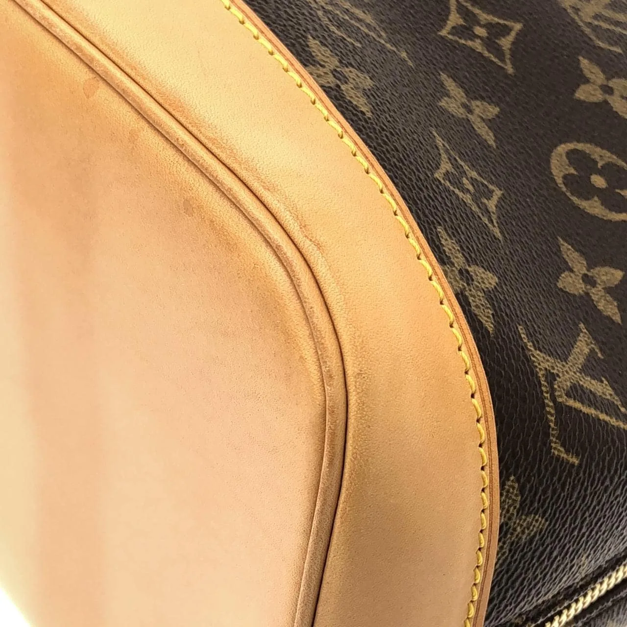 LOUIS VUITTON Alma M51130 Handbag Monogram 黑色 Monogram 中古品A - 縮圖 3