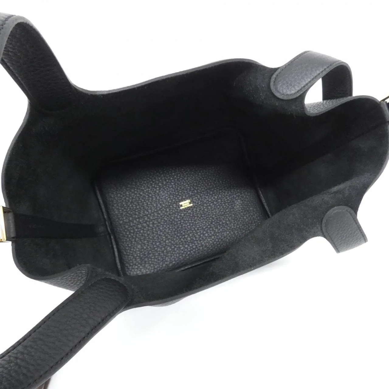 HERMES Picotin 060991CC Handbag Clemence Black Clemence Leather Rank A - Thumbnail 5
