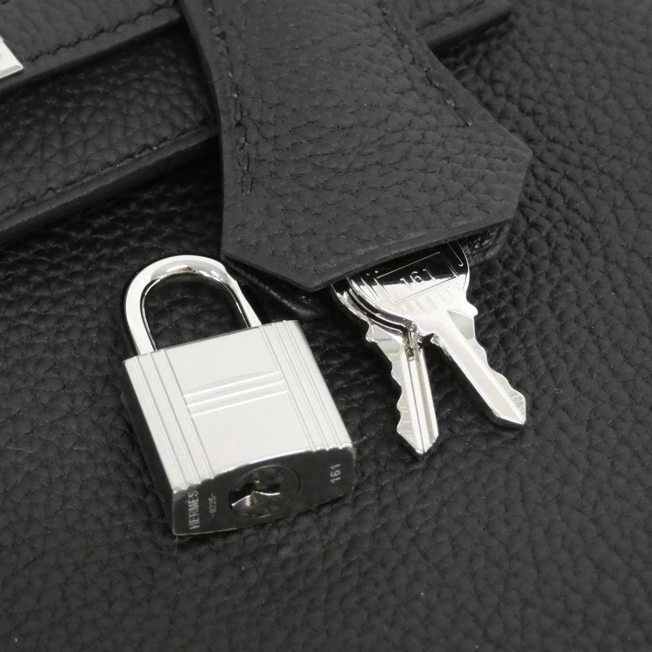 HERMES Kelly 044624CK Handbag Togo Black Togo Leather Unused - Thumbnail 4