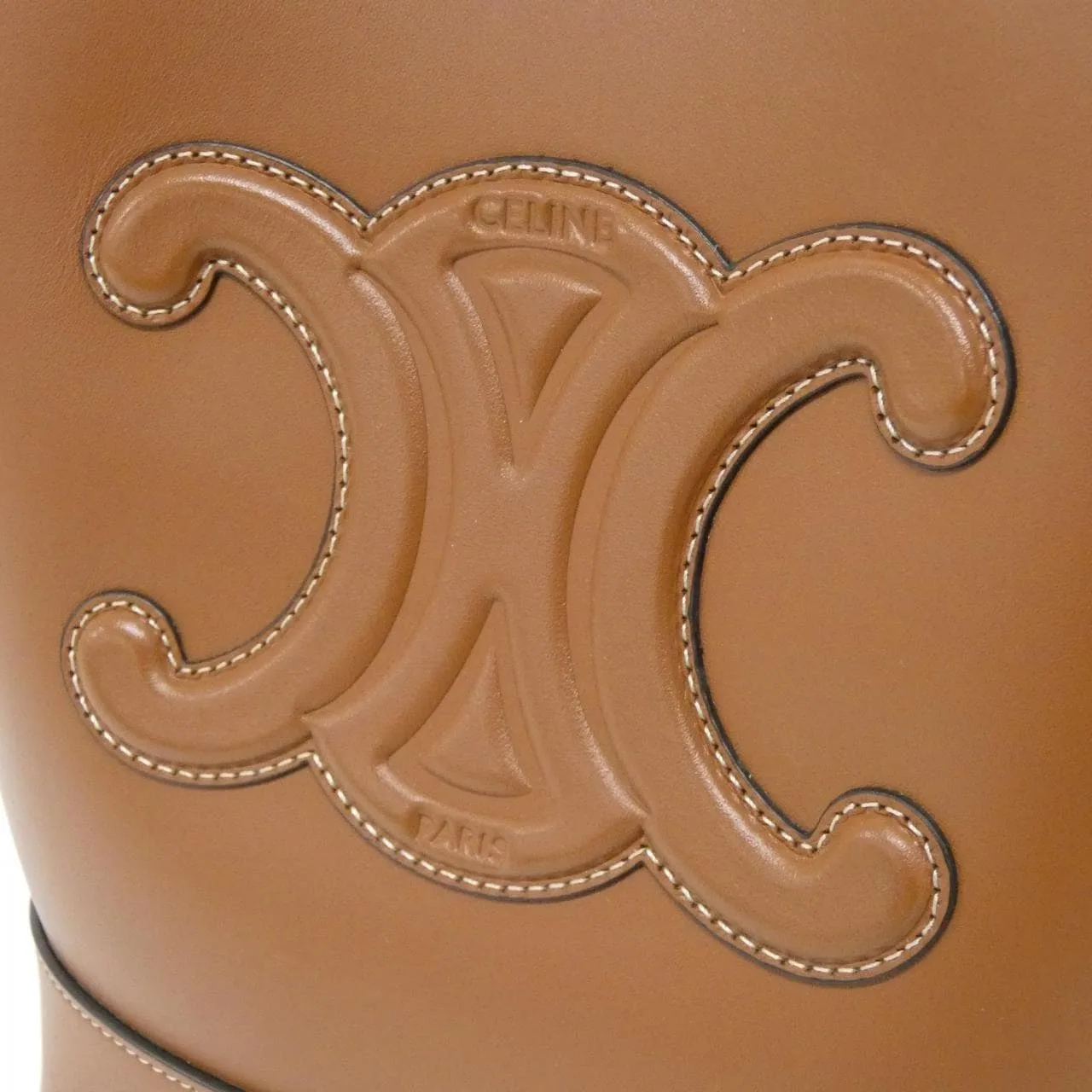 CELINE Triomphe 198243DU3 Shoulder 黑色 中古品A - 縮圖 4