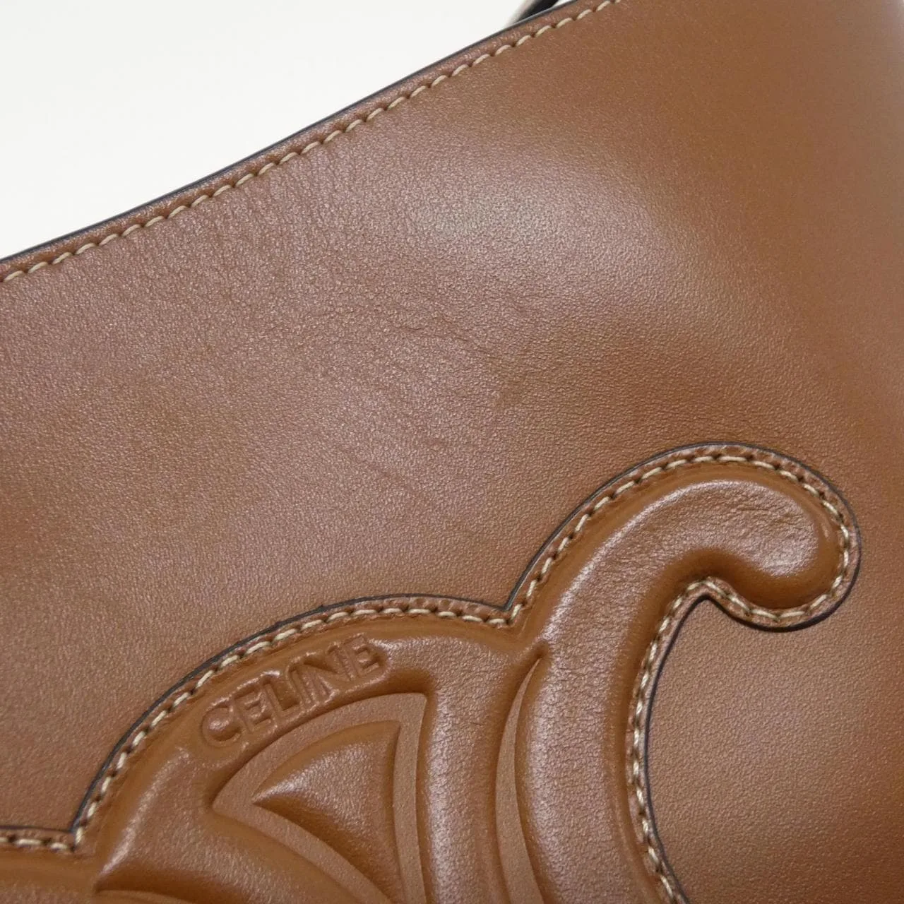 CELINE Triomphe 198243DU3 Shoulder 黑色 中古品A - 縮圖 6