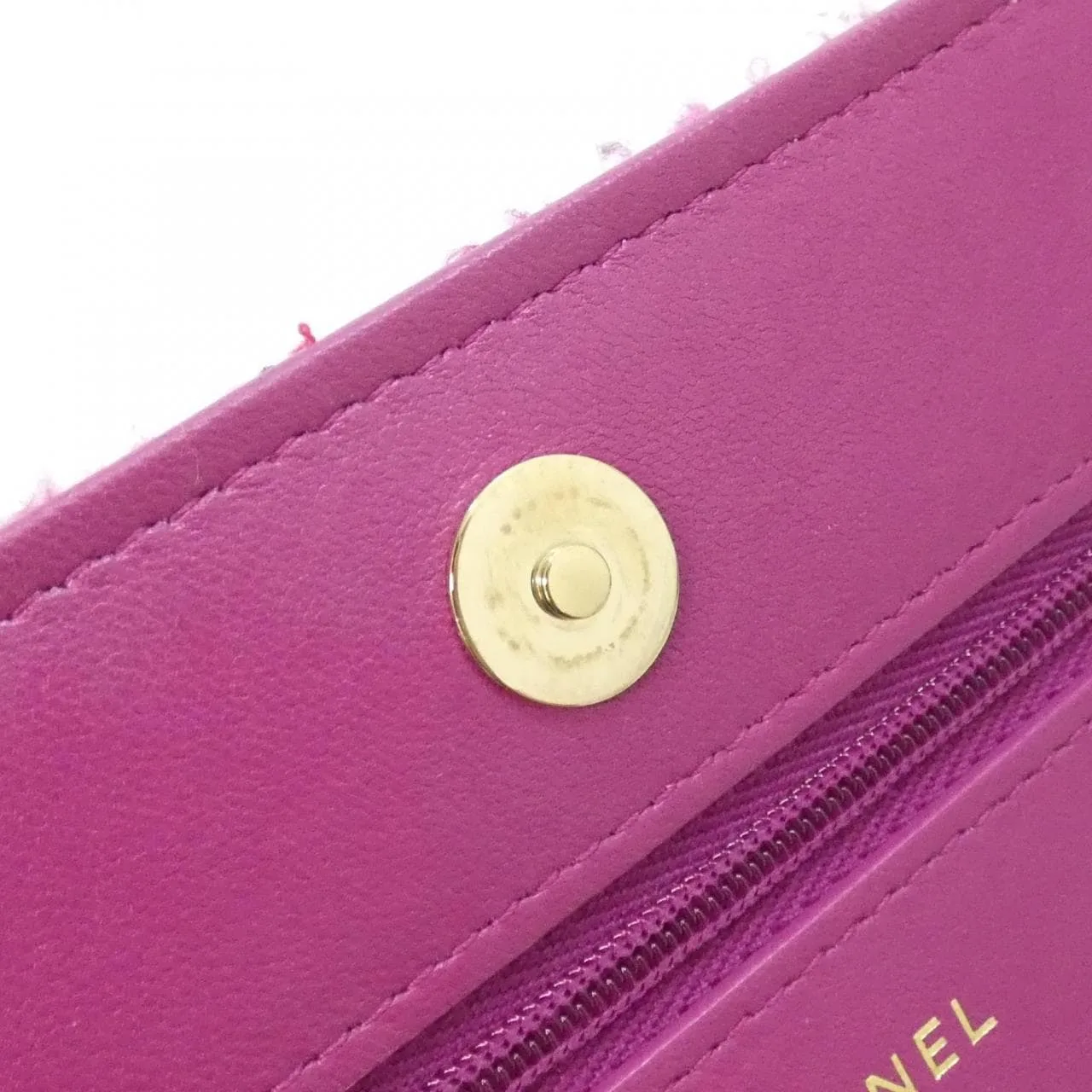 CHANEL Wallet on Chain AP0250 Wallet Cotton Black Cotton Rank A - Thumbnail 8