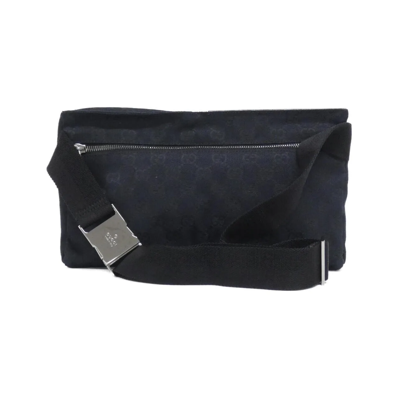 GUCCI 28566 Belt Canvas 黑色 帆布 中古品A - 縮圖 2