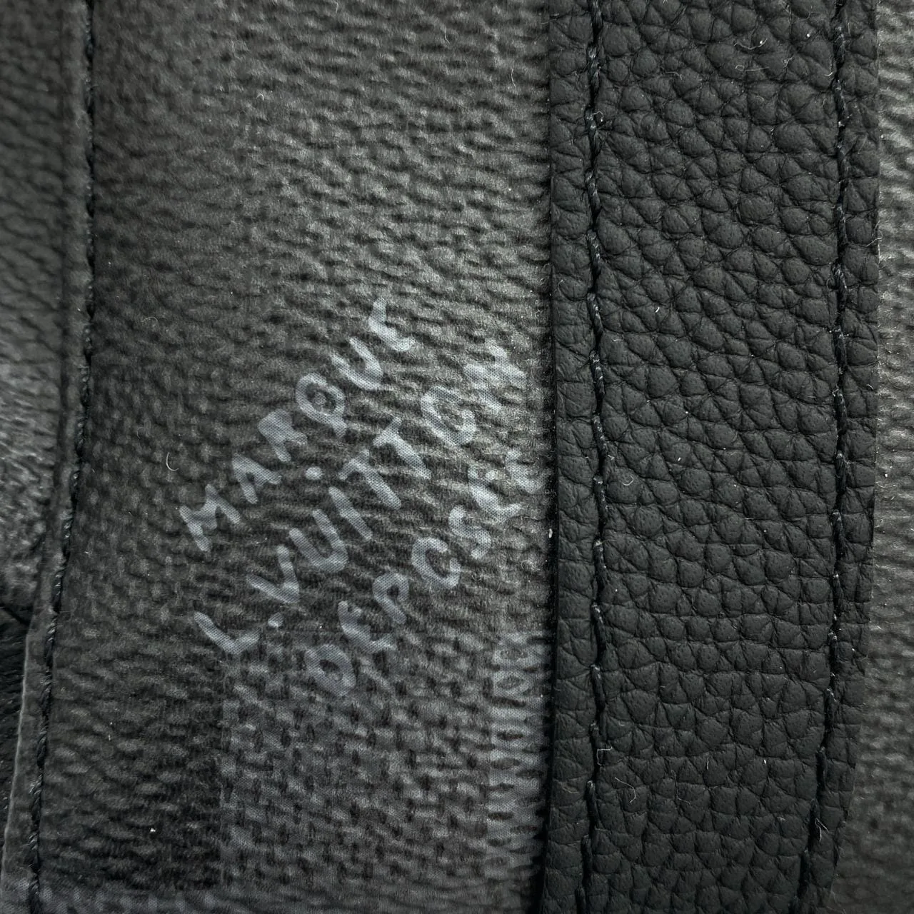 LOUIS VUITTON Christopher M14952 Backpack Canvas 黑色 帆布 中古品A - 縮圖 5