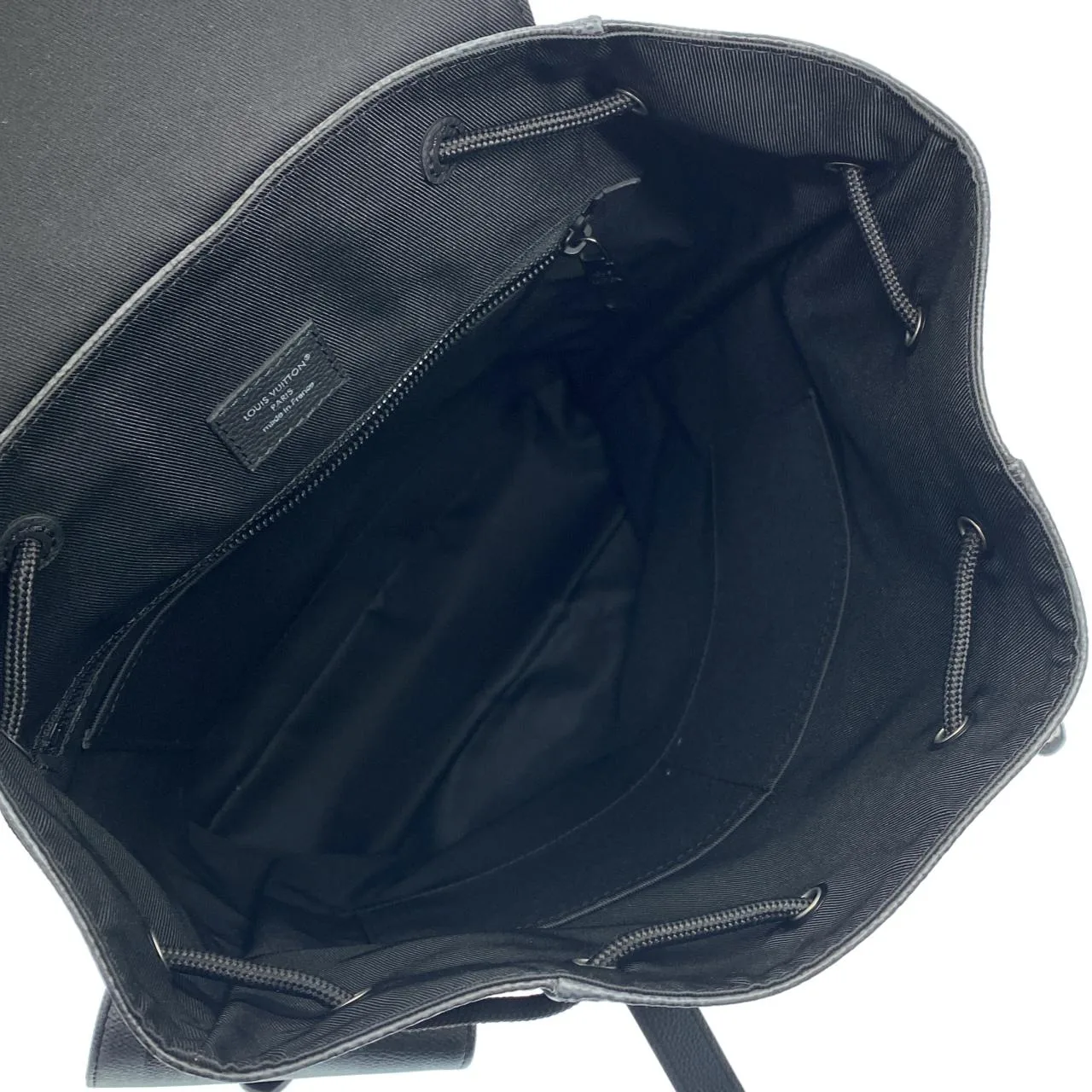 LOUIS VUITTON Christopher M14952 Backpack Canvas 黑色 帆布 中古品A - 縮圖 8