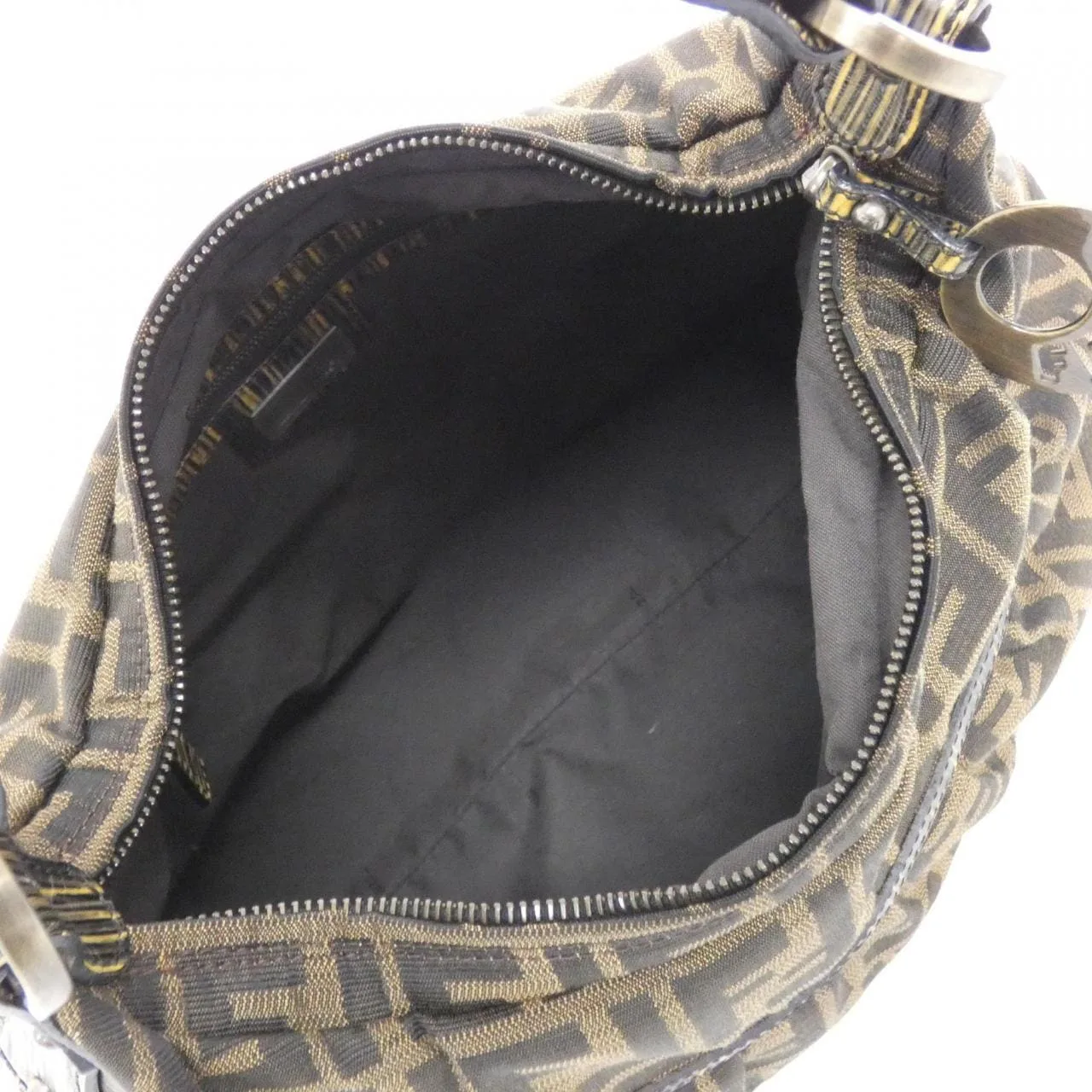 FENDI Baguette 8BR448 VUN Shoulder Canvas Black Canvas Rank A - Thumbnail 6