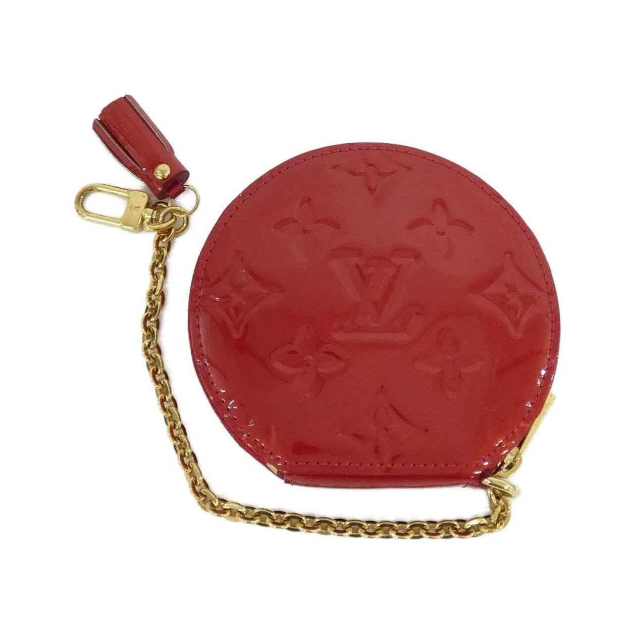LOUIS VUITTON M91389 Coin Case Vernis 黑色 Vernis 中古品A - 縮圖 2