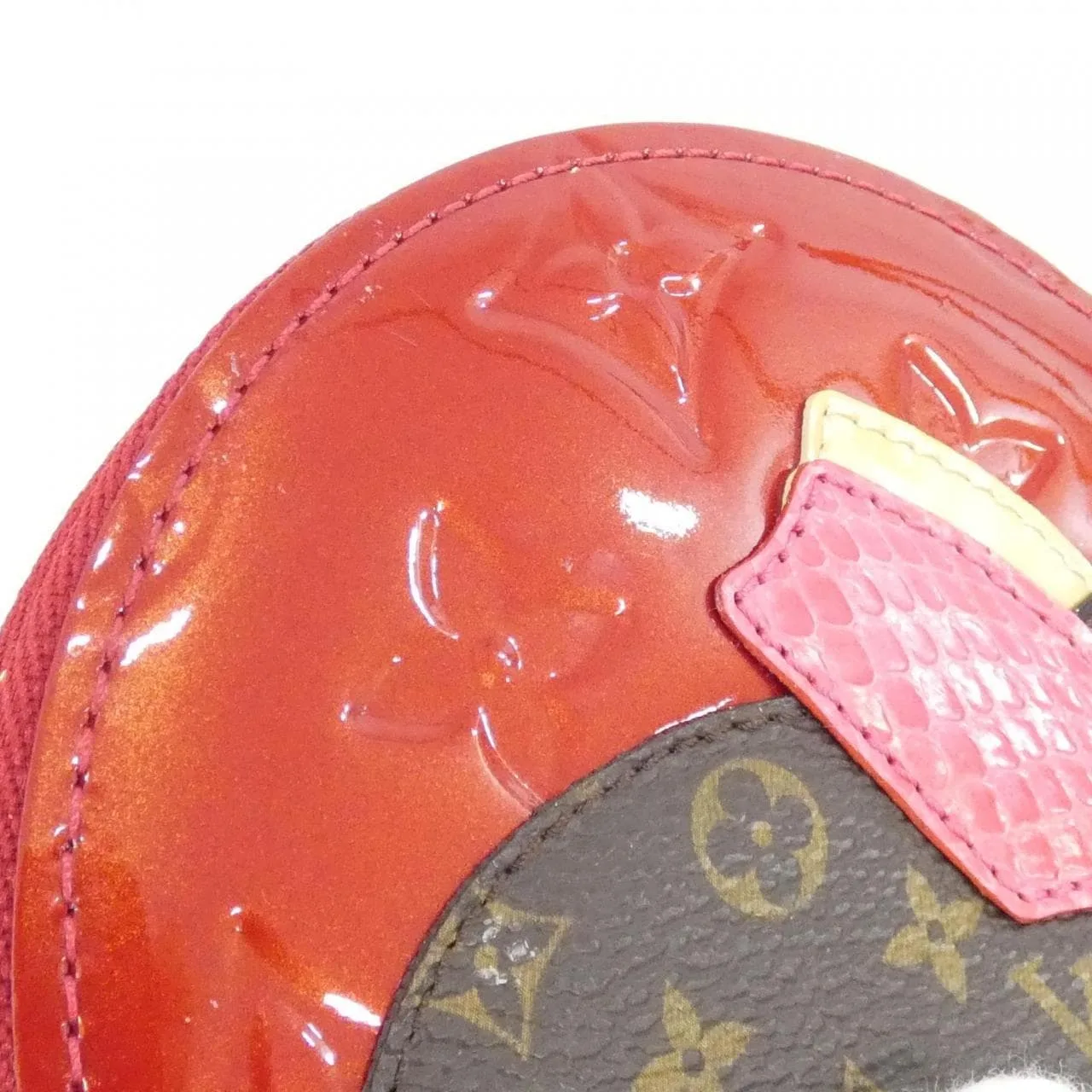 LOUIS VUITTON M91389 Coin Case Vernis 黑色 Vernis 中古品A - 縮圖 3