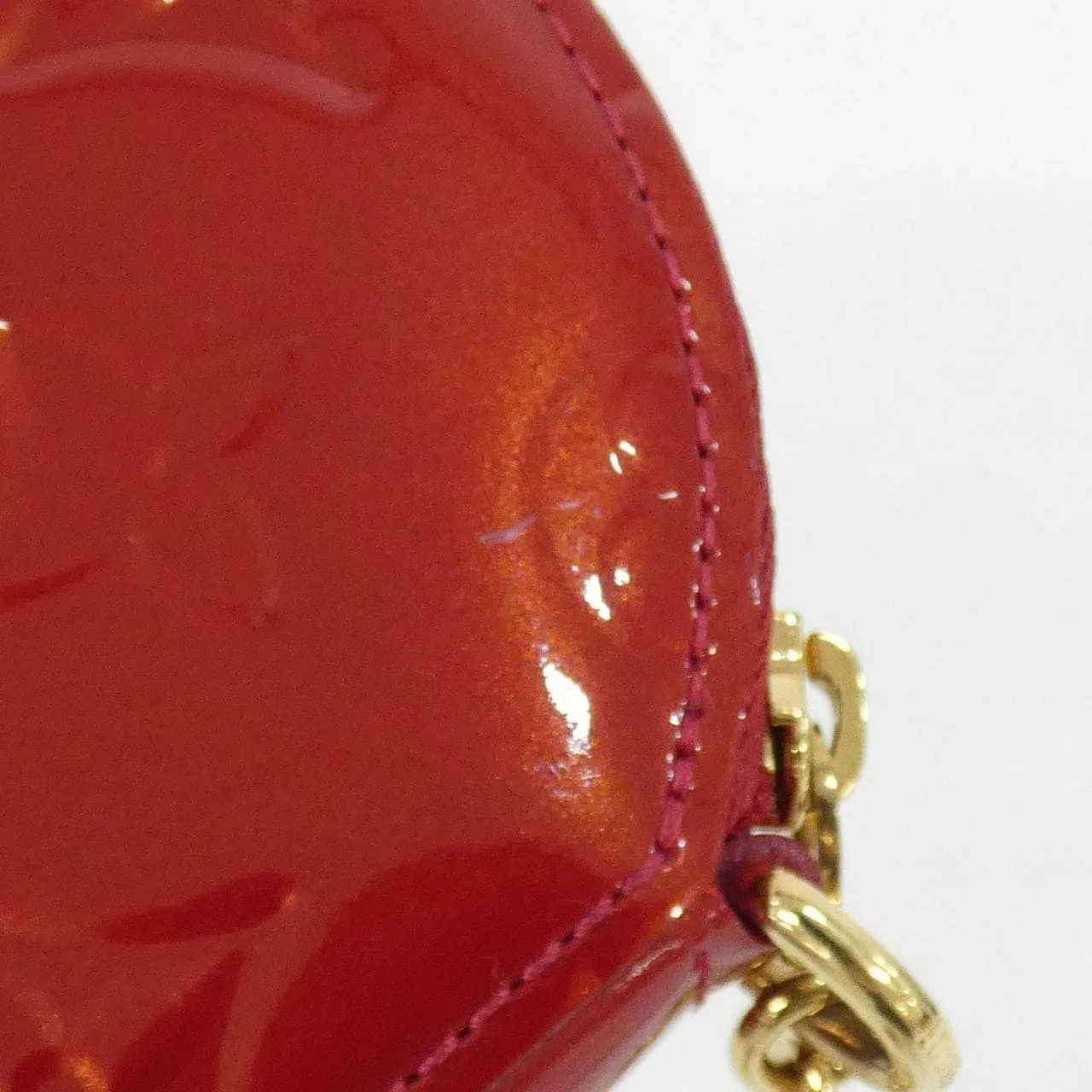 LOUIS VUITTON M91389 Coin Case Vernis 黑色 Vernis 中古品A - 縮圖 4