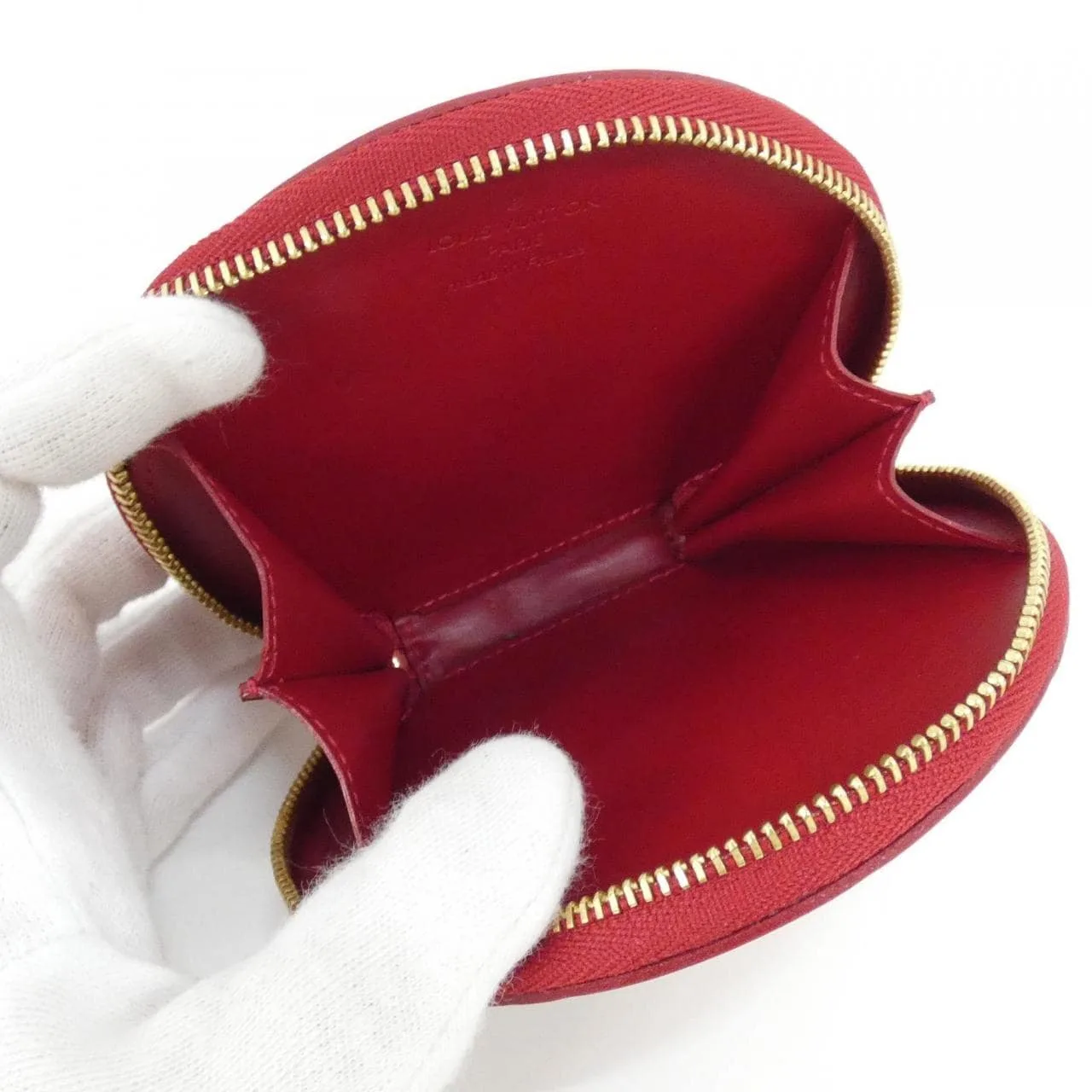 LOUIS VUITTON M91389 Coin Case Vernis 黑色 Vernis 中古品A - 縮圖 6