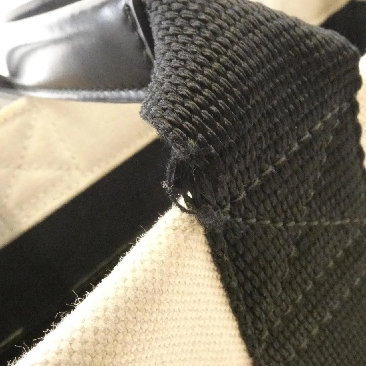 BALENCIAGA Le Cagole 671402 2HHAM Tote Canvas 黑色 帆布 中古品A - 縮圖 7