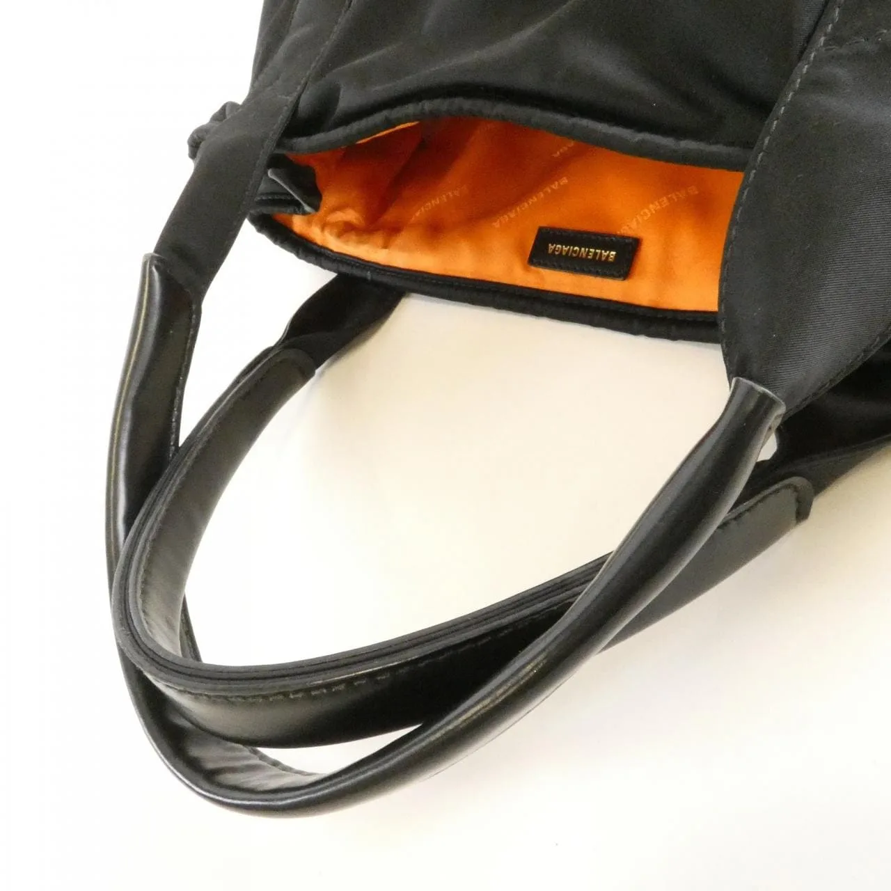 BALENCIAGA 339933 210K4 Handbag Nylon 深藍色 尼龍 中古品A - 縮圖 6