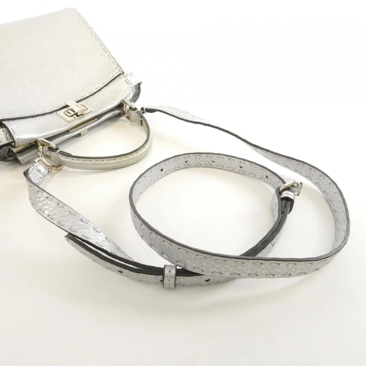 FENDI Peekaboo 8BN244 5QG Handbag 黑色 中古品B - 縮圖 3