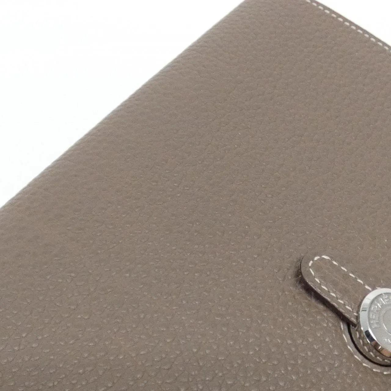 HERMES 043070CK Wallet Togo Etoupe Togo Leather Rank A - Thumbnail 5