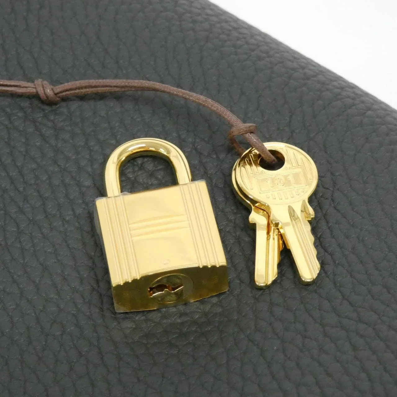 HERMES Picotin 056289CC Handbag Clemence Clemence Leather Unused - Thumbnail 3