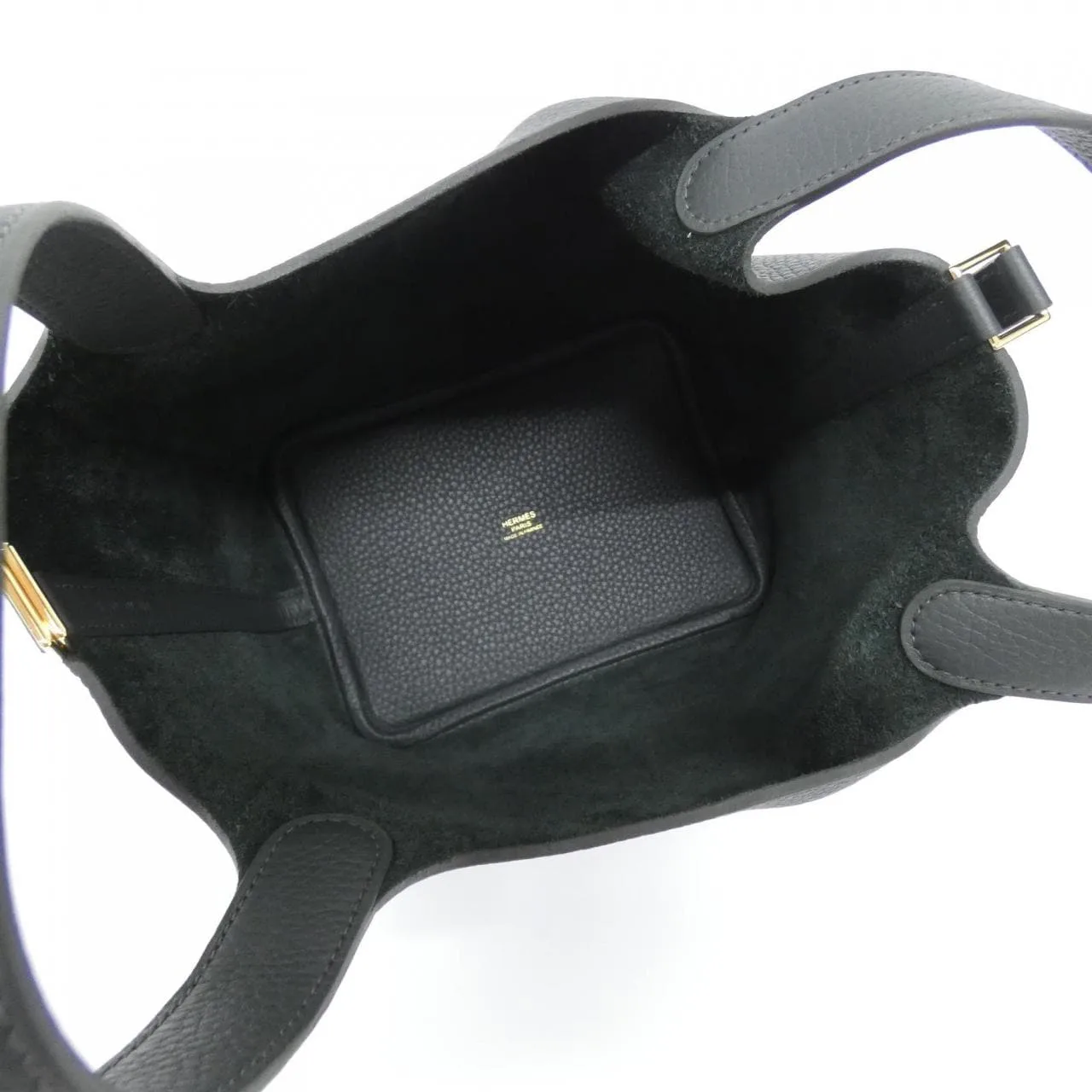 HERMES Picotin 056289CC Handbag Clemence Clemence Leather Unused - Thumbnail 5