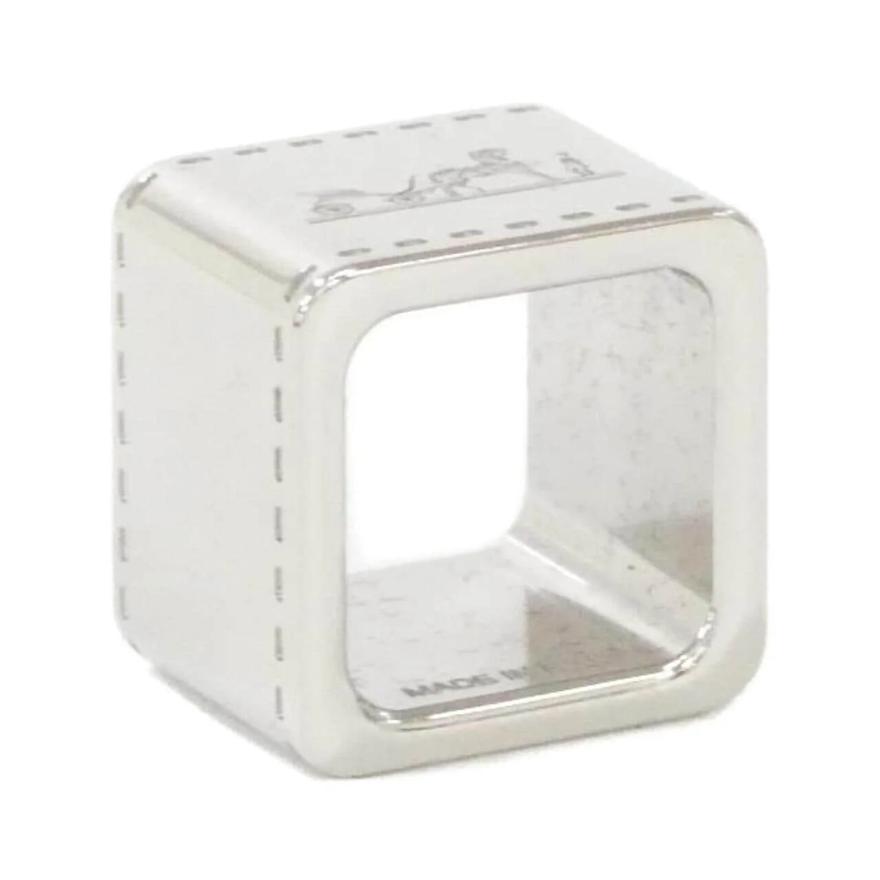 HERMES 603613S Scarf Silver Rank A - Thumbnail 3