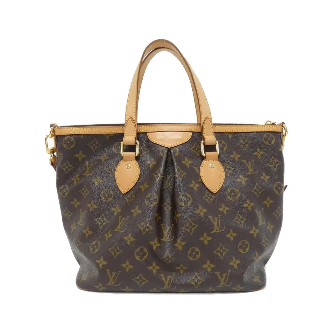 LOUIS VUITTON M40145 Handbag Monogram 黑色 Monogram 中古品A - 縮圖 2