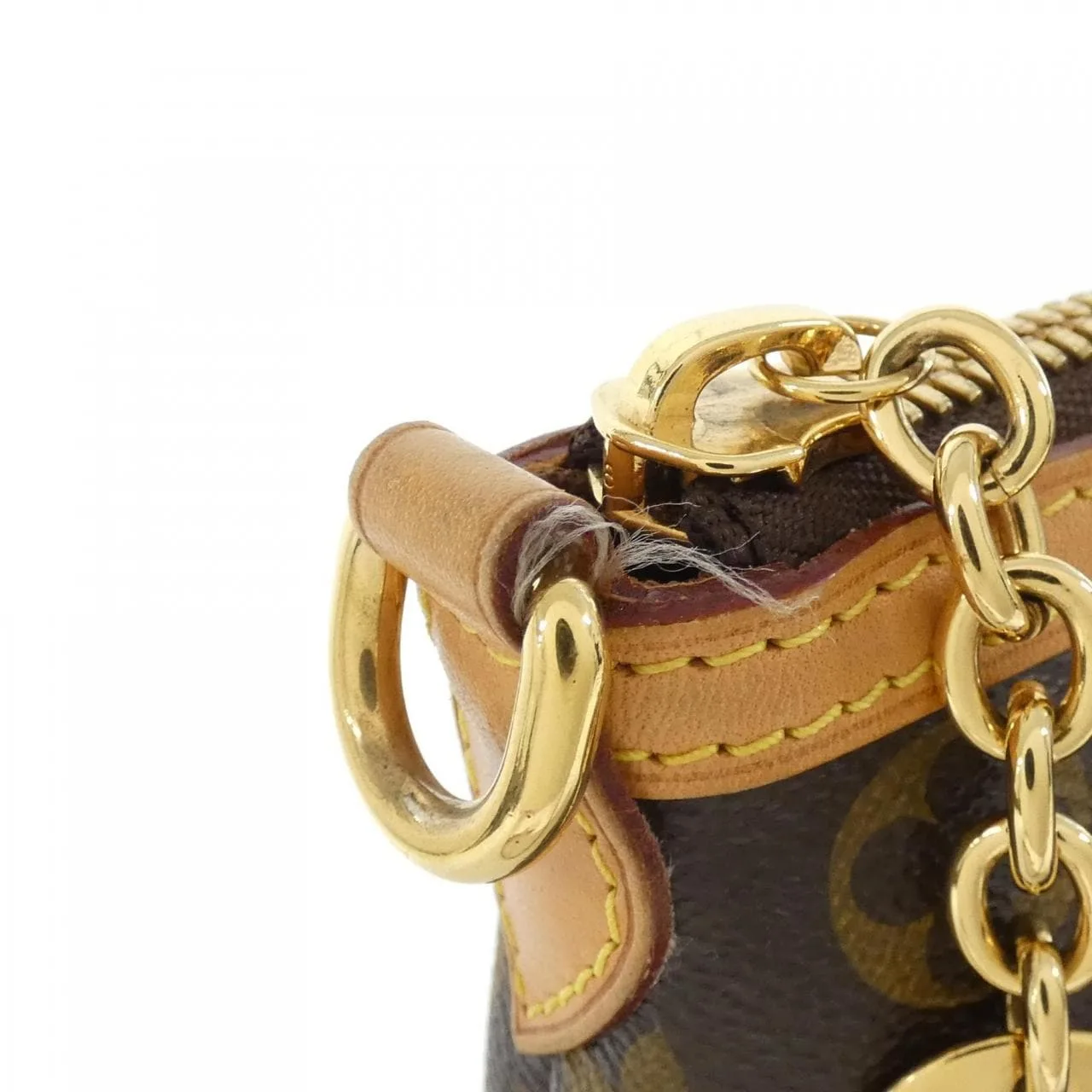 LOUIS VUITTON M40145 Handbag Monogram 黑色 Monogram 中古品A - 縮圖 4