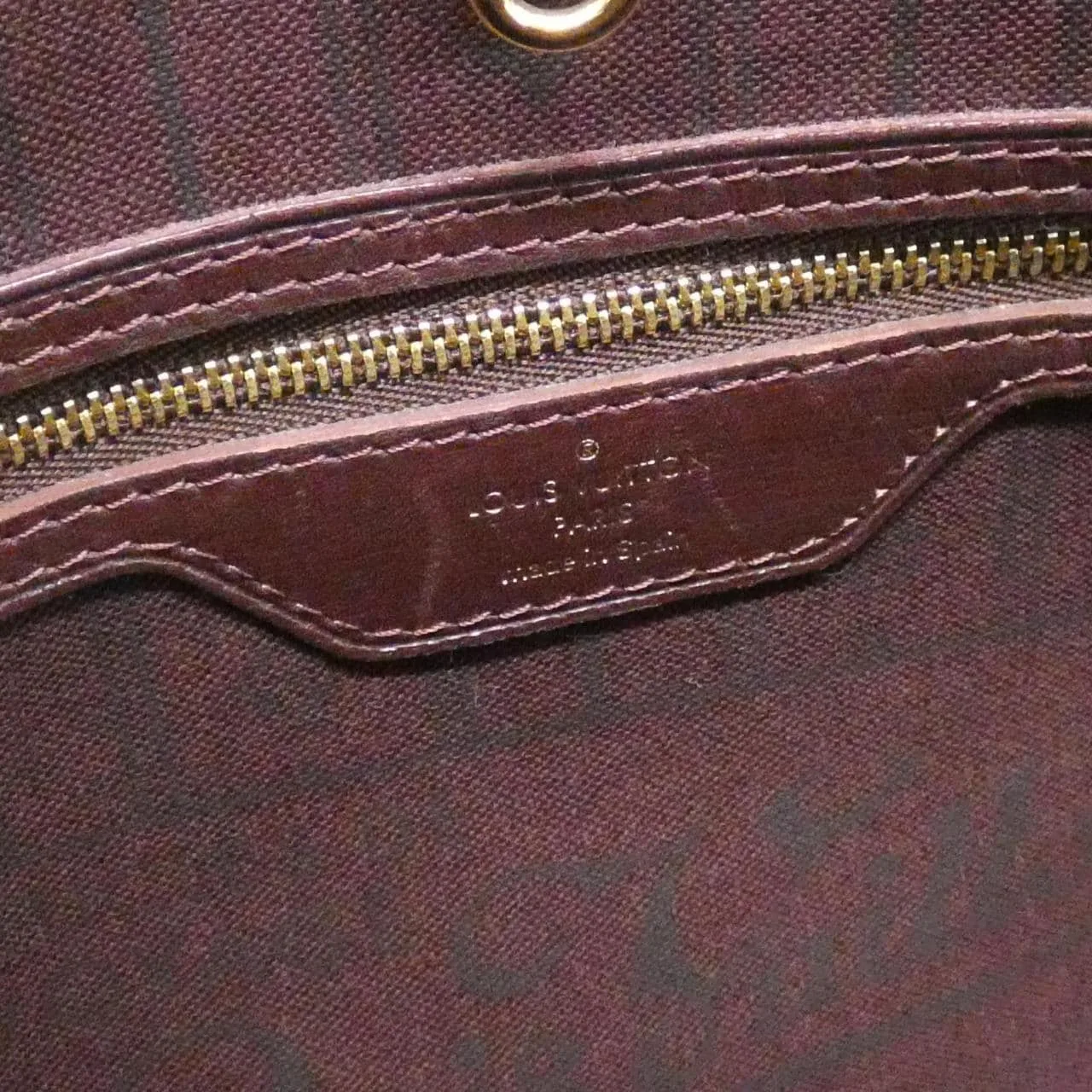 LOUIS VUITTON Neverfull M40515 Tote Monogram 黑色 Monogram 中古品A - 縮圖 7