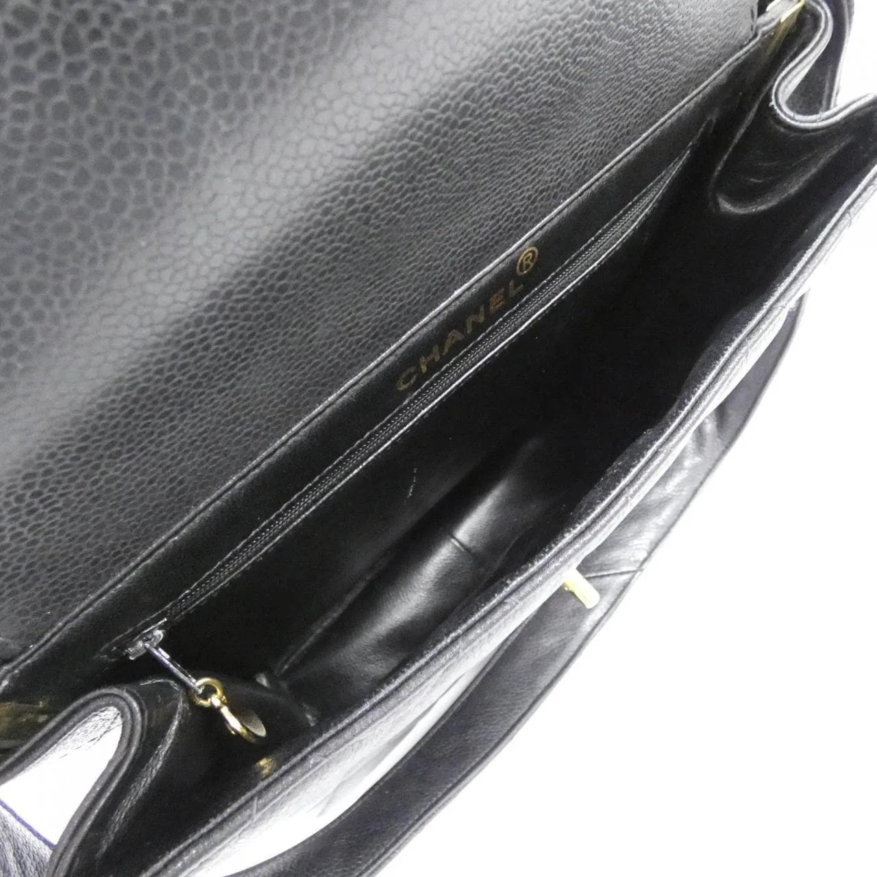 CHANEL Shoulder Grained Calfskin