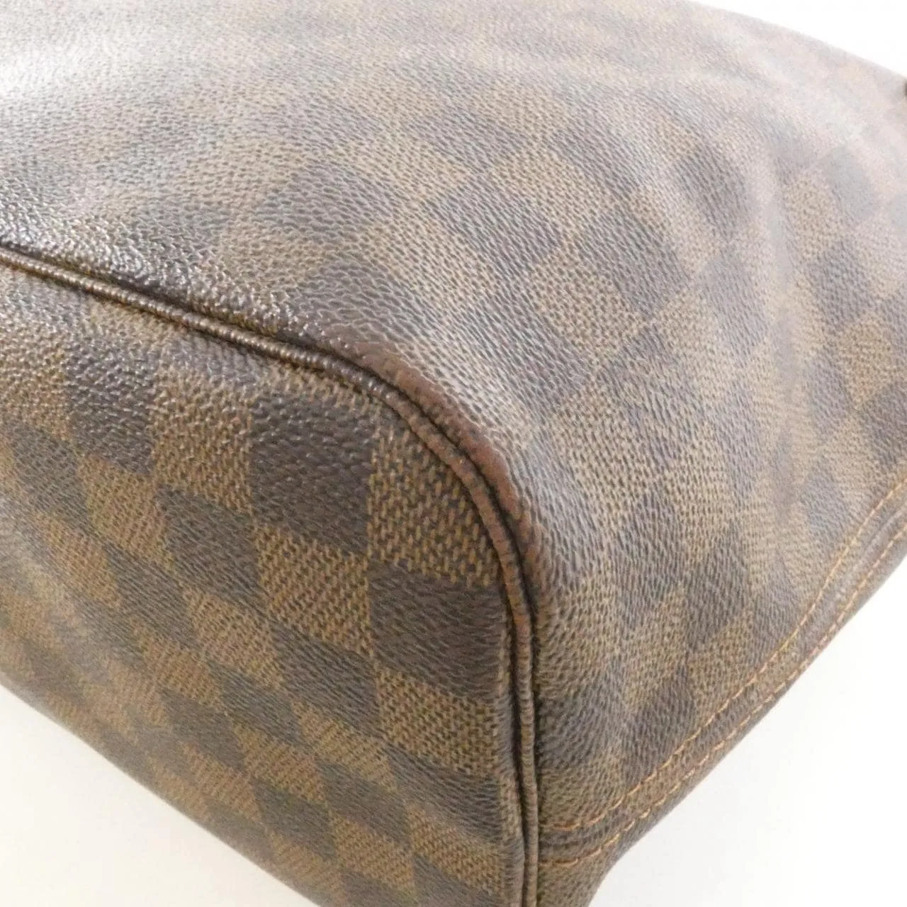LOUIS VUITTON Neverfull N51105 Tote Damier 黑色 Damier 中古品B - 縮圖 2
