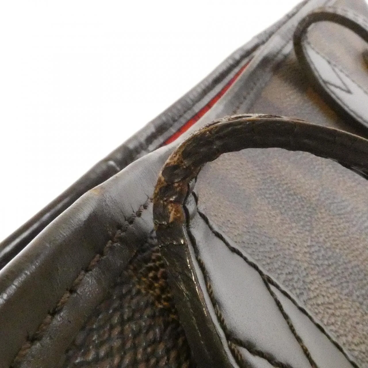 LOUIS VUITTON Neverfull N51105 Tote Damier 黑色 Damier 中古品B - 縮圖 7