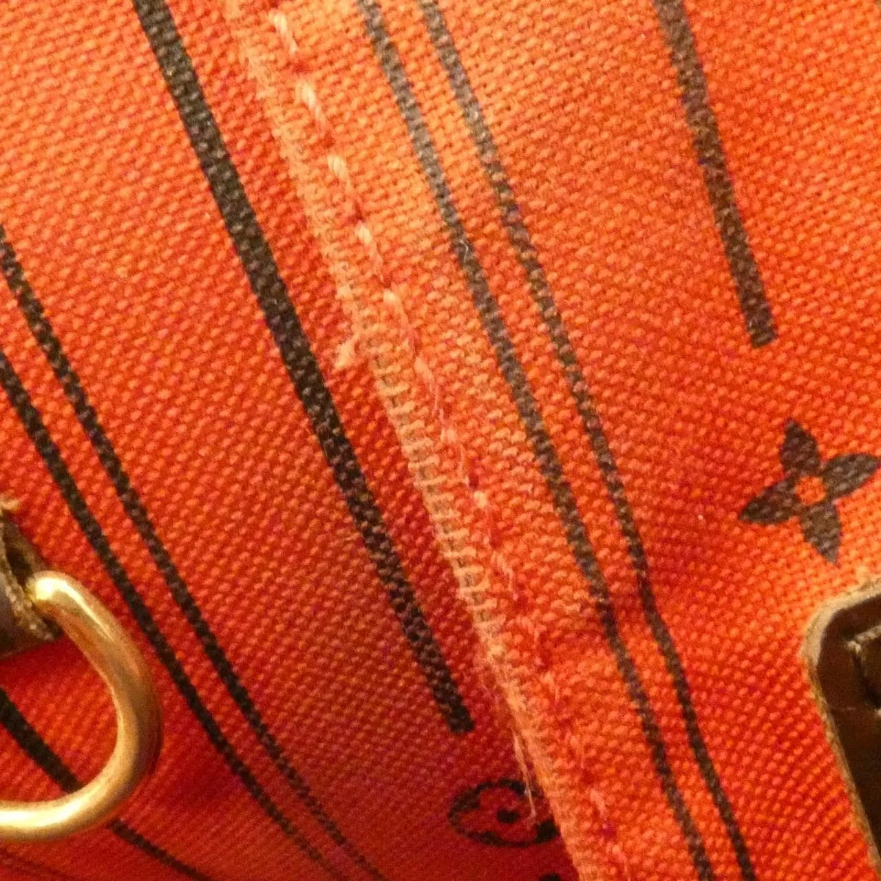 LOUIS VUITTON Neverfull N51105 Tote Damier 黑色 Damier 中古品B - 縮圖 8