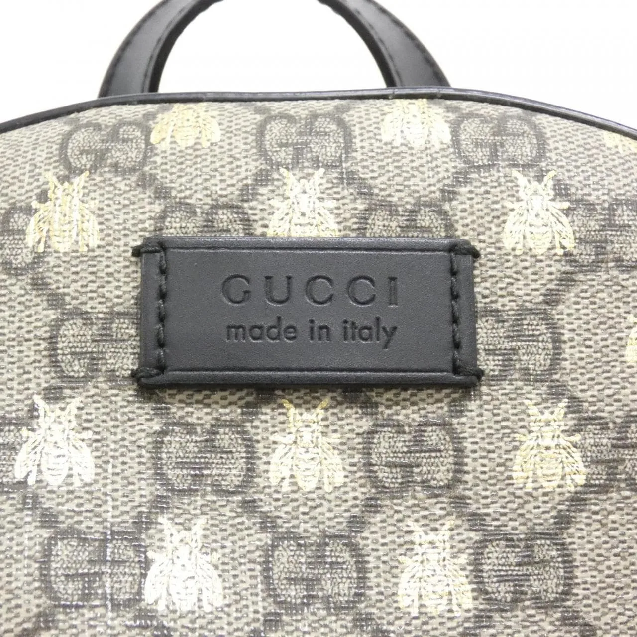 GUCCI 427042 9N0AG Backpack Canvas 黑色 帆布 中古品A - 縮圖 6