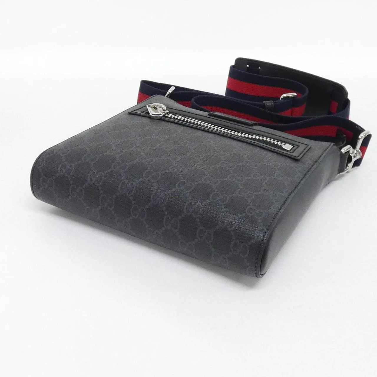 GUCCI 523599 K5RLN Shoulder Canvas 黑色 帆布 中古品A - 縮圖 3